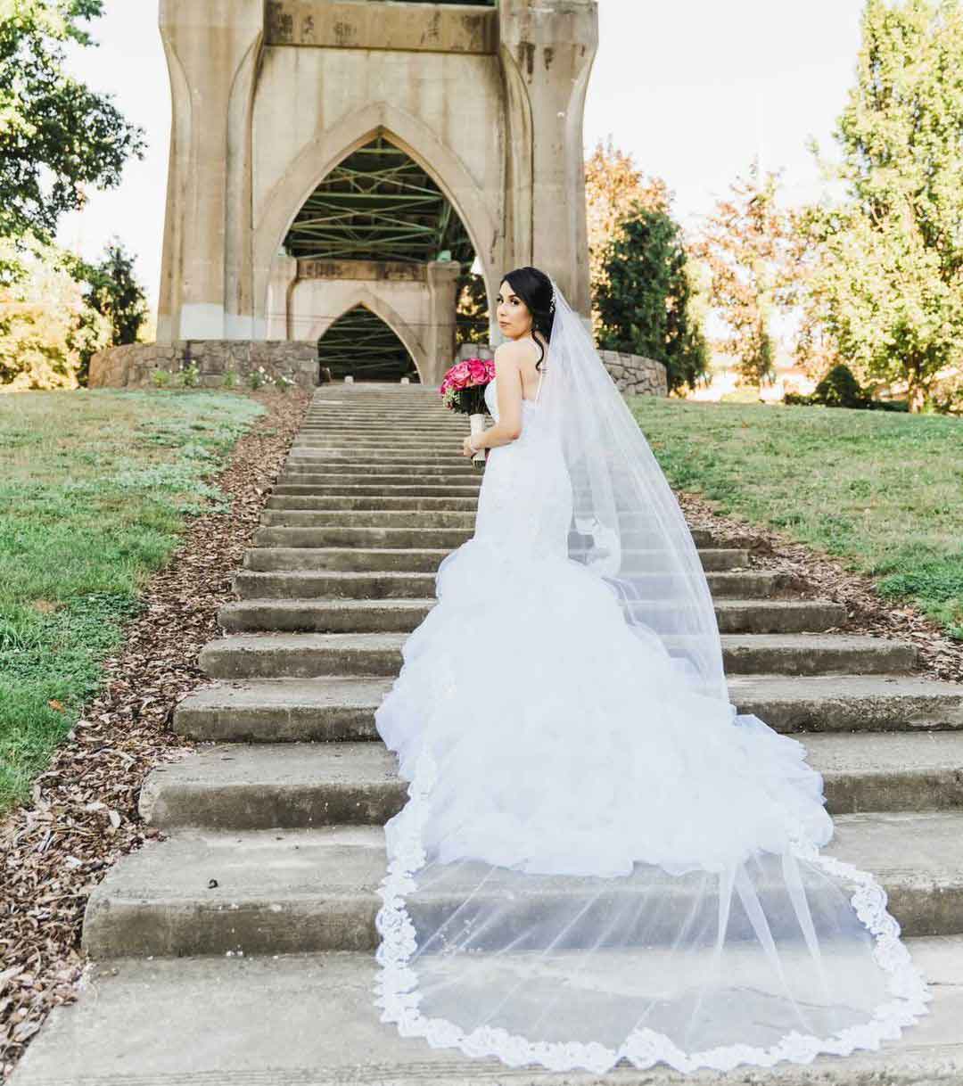 The Layla - Pearl Drop Veil